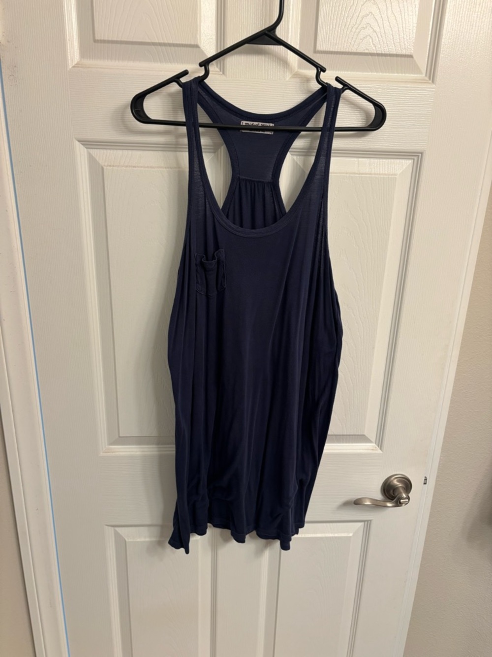 Michael Stars Navy Racerback Pocket Tank Mini Dress